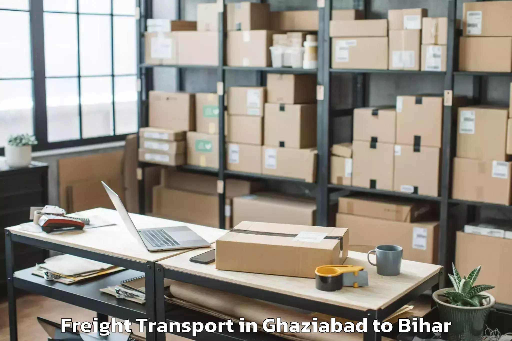 Professional Ghaziabad to Barahiya Freight Transport